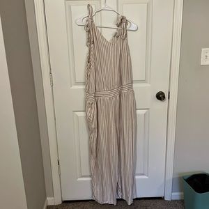 Striped Jumpsuit, 3X
